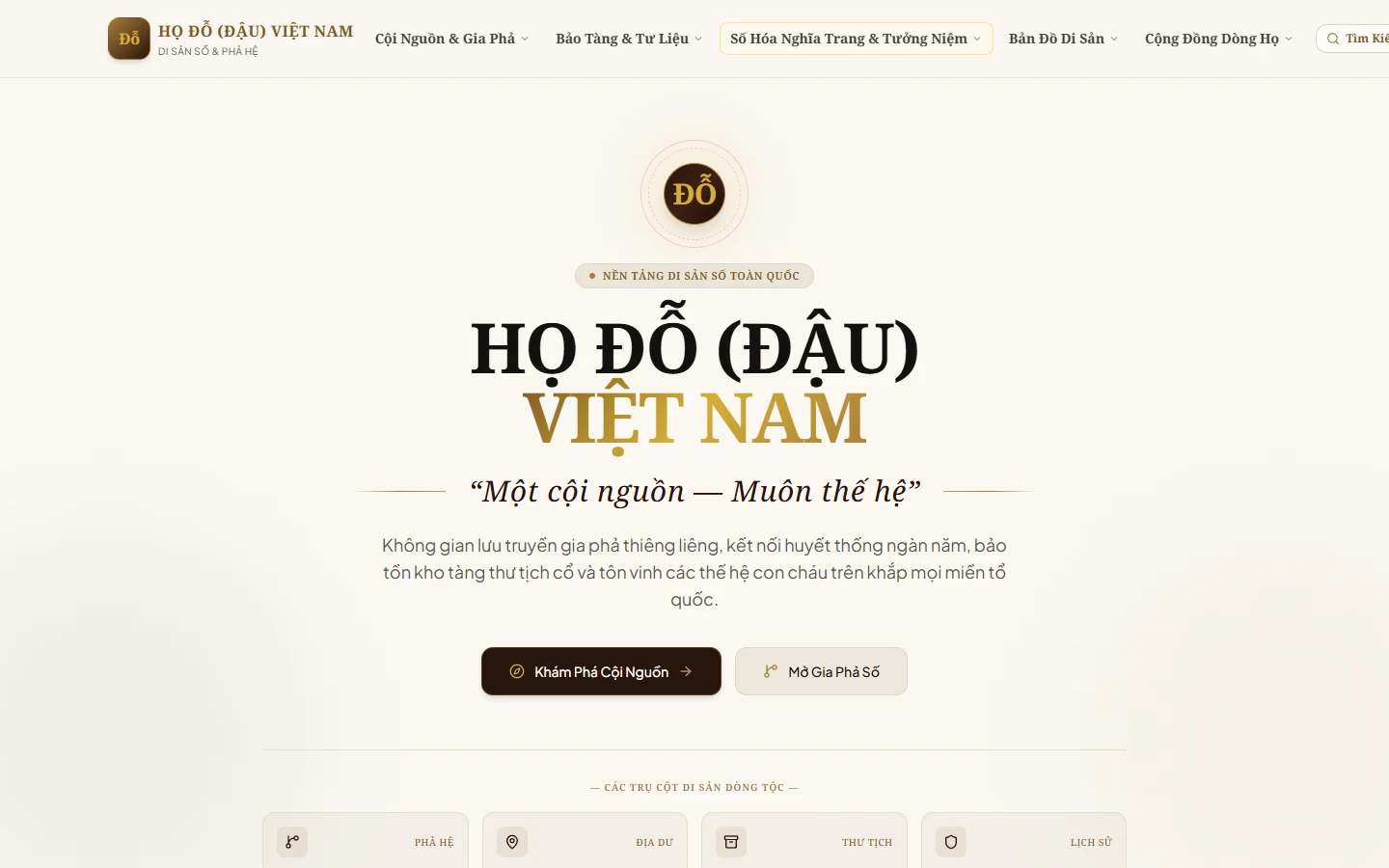 Trang chủ nền tảng gia phả số dòng họ Hồ Đỗ Đẩu